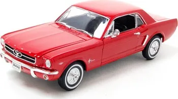 autíčko Welly Ford Mustang Coupe 1964 1:24 červený