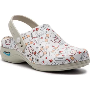 Dámská obuv Nursing Care BERLIM WG4APF25 pracovní kožená pratelná obuv s certifikací unisex s páskem health 10 Velikost: 36