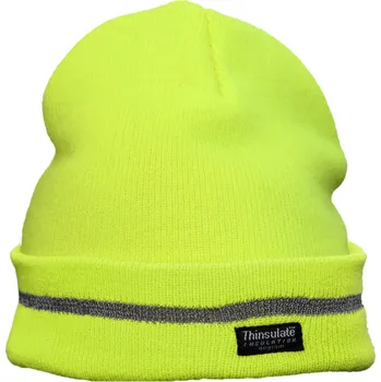 Čepice Alapox reflexní zateplená čepice žlutá