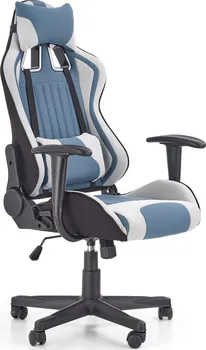 Herní židle Halmar Cayman světle šedá/modrá 