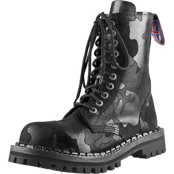 Pánská zimní obuv boty kožené unisex - 10 dírkové - STEADY´S - STE/10/MORO - 39