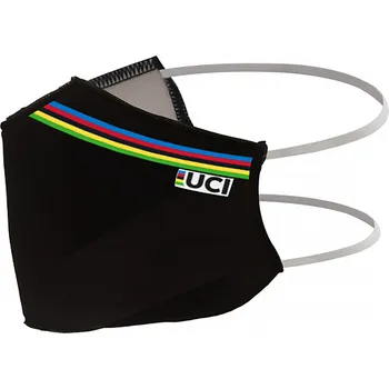 Cyklistika Rouška UCI black Santini UMCVO2