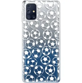 Pouzdro na mobilní telefon Odolné silikonové pouzdro iSaprio - Football pattern - white - Samsung Galaxy M31s