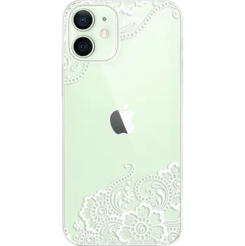 Odolné silikonové pouzdro iSaprio - White Lace 02 - iPhone 12