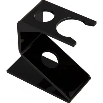 Příslušenství k holicímu strojku Semogue stojánek pro štětku a holicí strojek - L Black