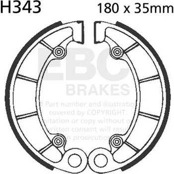 Brzdová destička Brzdové obložení EBC H343