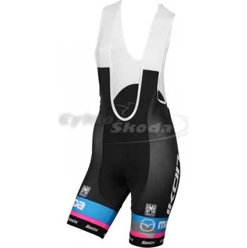 cyklistický dres Dámské kraťasy se šrákama profi týmu IKON MAZDA 2015