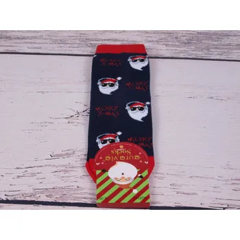 Chlapecké oblečení Ponožky aura.via vánoční tmavomodré santa x-mas velikosti ponožek: 18,5-20,5 ( EUR vel. 28-31)