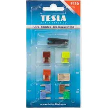 Autopojistky Pojistky nožové MINI, ploché, sada 7,5 - 30A