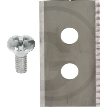 Sada 9 ks oboustranné nože 35 mm pro robotické sekačky Husqvarna, Partner 2 otvory, šrouby