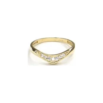 Prsten Prsten ze žlutého zlata a zirkony Pattic AU 585/000 1,80 gr GURDC0107570201-58