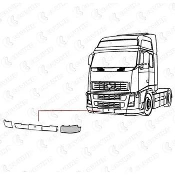 Nárazník Nárazník VOLVO FH N/TYP levý plastový COVIND COV/2FH/930
