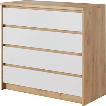 Komoda Komoda Xelo 93 cm Bílá/Dub Kraft