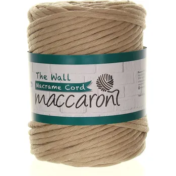 Příze Maccaroni The Wall 5mm béžová 305