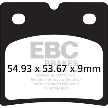 Brzdový systém Brzdové destičky EBC FA696HH