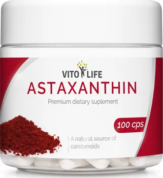 Přírodní produkt Vito Life Astaxanthin 12 mg 100 cps.