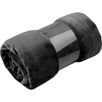 deka Deka Coral fleece 150x200 cm, barva 30 šedá uhlová