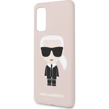 Pouzdro na mobilní telefon Karl Lagerfeld Full Body pro Samsung Galaxy S20 růžové