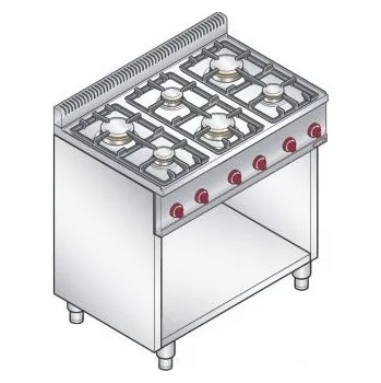 Sporák Berto's Plynový sporák Bertos G6F6M