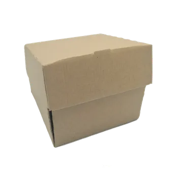 Krabice na pečivo Krabička na hamburger hnědá 150x150x105 mm