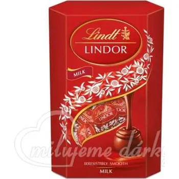 Cukrovinka Lindt Lindor balení mléčných čokoládových pralinek 200g