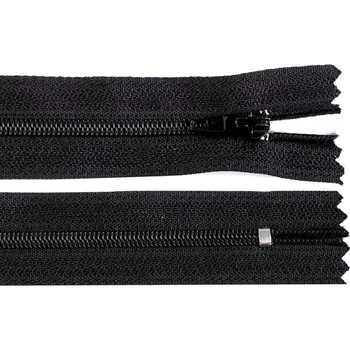 Spirálový zip No 3 délka 18 cm autolock, barva 332 černá