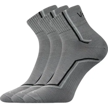 Pánská móda Ponožky VoXX 3 kusy v balení Kroton světle šedá Velikost: 35-38