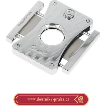 Humidor Doutníkový ořezávač Caseti Chrome stripes, 20mm