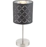 Globo 15228T KIDAL - Stolní lampička s vypínačem na kabelu 1 x E14 (Textilní stolní lampička s moderním stínidlem)