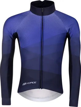 Cyklistická bunda Force Brisk modrá/bílá
