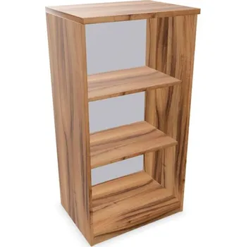 Policová skříň Kancelářská skříň - regál, v x š x h: 1155 x 600 x 445 mm, barva ořech