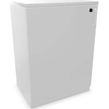 Policová skříň Kancelářská skříň - dveře jednokřídlé v x š x h: 825 x 600 x 445 mm, barva světle šedá