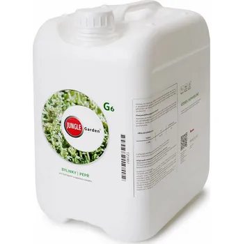 Zahrada JUNGLE Garden G6 (BYLINKY | PEPŘ) 5L (JUNGLE Garden® je řada komplexních koncentrovaných dvousložkových hnojiv pro ideální růst i plod.)