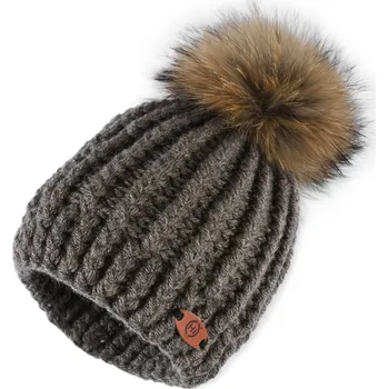 Čepice HNĚDÝ KULICH bambule natural HICHIC