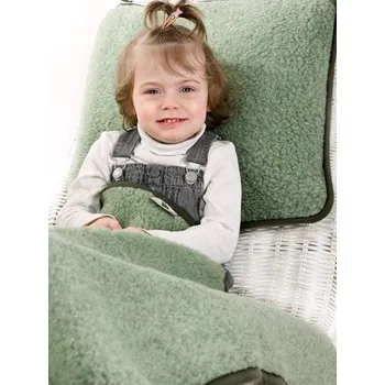 Dětská deka Deka z ovčí vlny 75x100cm zelená, Barevné varianty Zelená, Velikosti 75x100 cm 200-100-00237