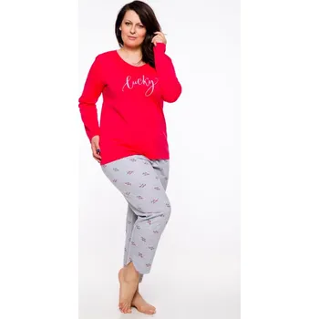 Dámské pyžamo Taro, dámské pyžamo 2326-Rita, červená, vel. XXL