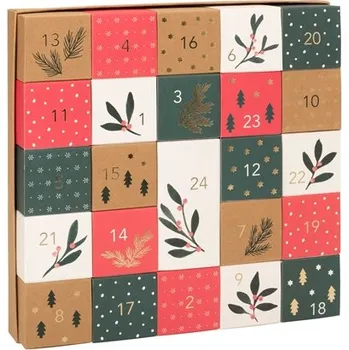 Vánoční dekorace Adventní kalendář se jmelím