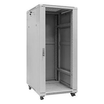 Racková skříň 19" Rack skříň S6627 (27U 600x600mm, pojízdná,matná, šedá)