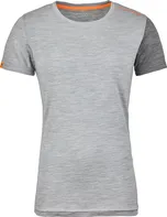 Ortovox 185 Rock'n'Wool Short Sleeve Grey Blend S