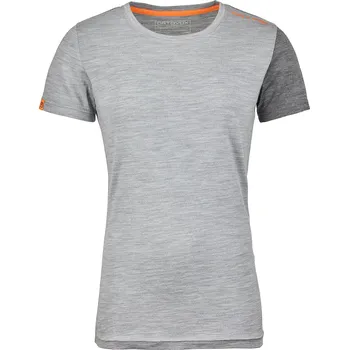 Ortovox 185 Rock'n'Wool Short Sleeve Grey Blend S