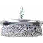 Walteco Filcový kluzák s vrutem, průměr 30mm, šedý, 4ks