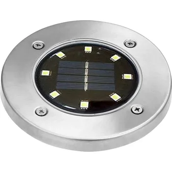 Zahradní dekorace Solar SZ81/8 Solární zahradní zápustné svítidlo čistá bílá 8x LED (Světlo k vestavbě 8x LED dioda)