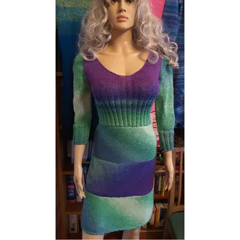 Příze Návod na pletené šaty Hyacinth (Návod na pletené šaty Gradient)