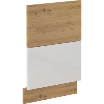 Kuchyňská skříňka Dvířka pro vestavnou myčku Artisan ZM 570X446, bílá/ dub artisan