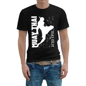 Pánské tričko STRIKER Tričko Muay thai 2 Barva: Černá, Velikost: M