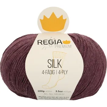 Příze Regia Premium Silk 45 Švestková (Ponožková Příze Regia Premium Silk 45 Švestková)