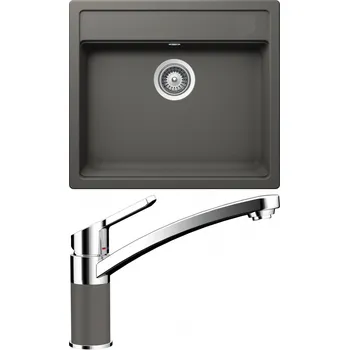 Granitový dřez Set Schock S10-3 (dřez Mono N-100 Silverstone + baterie SC-90 Silverstone)