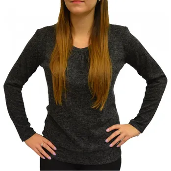 Dámská halenka Halenka Ina tmavě šedá do lemu Velikost Ina: 40,