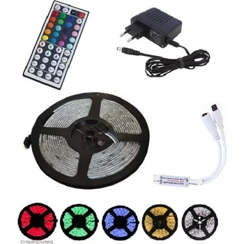 LED osvětlení Lighting LED pásek RGB Komplet 5050 2,5m/150diod 36W IP20 + DO + zdroj (LED pásek multicolor komplet 2,5 metrů )