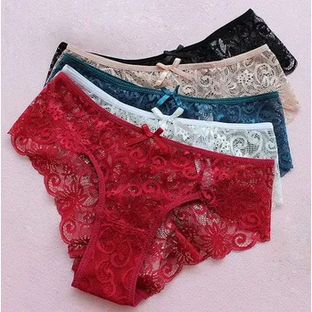 Dámské erotické prádlo Krajkové kalhotky L-XL Barva: Bílá